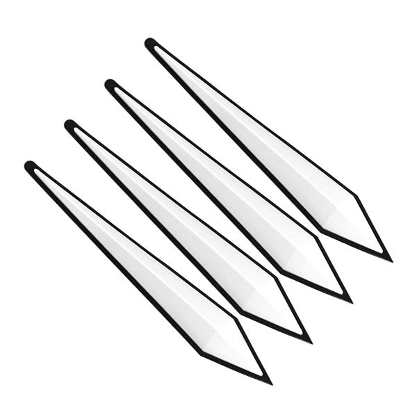 ミラー/ドアガード ボルテックスジェネレーター ゴムカナード ホワイト カスタム プジョー 208 ...