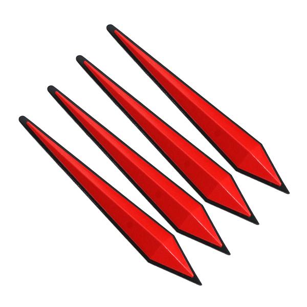 ミラー/ドアガード ボルテックスジェネレーター ゴムカナード レッド カスタム CX-5 CX-8 ...