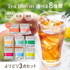 紅茶 ティーバッグ Tea Bloom よりどり 3点セット ルイボスティー 緑茶 紅茶 カモミール...