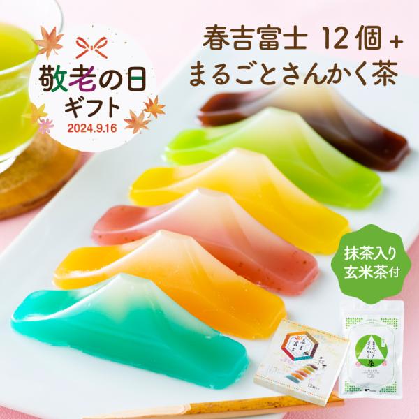 母の日 プレゼント 2024 お菓子 和菓子 セット お茶 ギフト 富士山 羊羹 羊かん 40代 5...