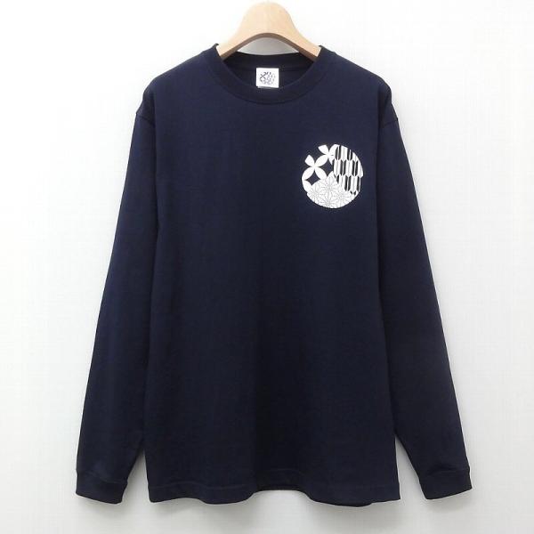 PositioningロングスリーブTシャツ　ネイビー　XXL（3L)