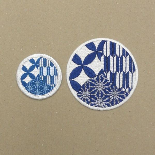 ポジショニング　ワッペン大・小セット（8ｃｍ刺繍・5ｃｍプリント）