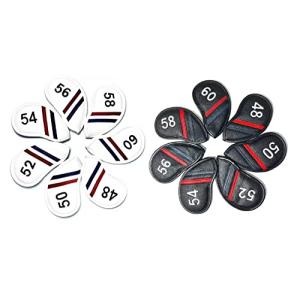 ゴルフヘッドカバー アイアンカバー ウェッジカバー 1個 ナンバータグ付き 48° 50° 52° 54° 56° 58° 60° 高級pu革 防水タイプ