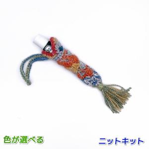 毛糸 ナイフメーラで編むお魚のリップケース リップホルダー セット かぎ針編み｜teamiohenya