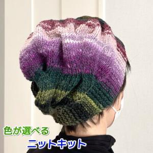 編み物キット 帽子 無料編み図 簡単 オパール毛糸で編むシンプルな帽子