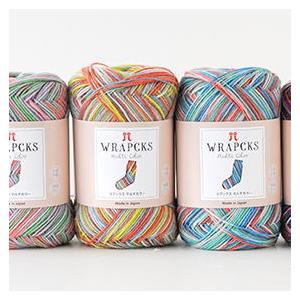 ラプックス マルチカラー ハマナカ 段染め 中細毛糸 靴下 ソックヤーン 【３玉単位】 まとめ買い