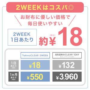 【1日あたり約18円】コンタクト 2week ...の詳細画像2