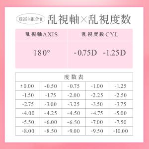 乱視 ワンデー カラコン トーリック 1箱10...の詳細画像3