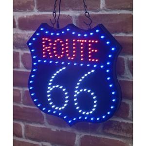 LED ダイカットボード ROUTE66　　クリスマス　新生活　母の日　誕生日｜teatimegift