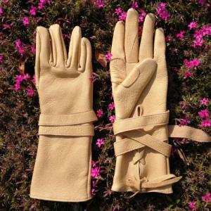 ユガケロング手袋デアー表革　U‐3