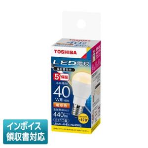 *[法人限定] LDA4L-H-E17/S40W2 [ LDA4LHE17S40W2 ] 東芝 ＬＥＤ電球 ミニクリプトン形 電球色(2700K) E17口金 配光角120 °｜電材専門店テックエキスパート