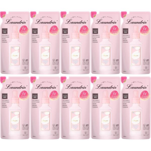 10個セット ランドリン 柔軟剤 サクラチェリーブロッサムの香り 2026 詰め替え 480ml