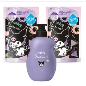 クラシエホームプロダクツ 【セット売り】クラシエ　ナイーブ ボディーソープ クロミちゃん 本体+詰替え2個セット　千葉倉庫｜tech-in