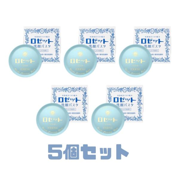 5個セット ロゼット 洗顔パスタ 荒性肌 90g 東京南倉庫