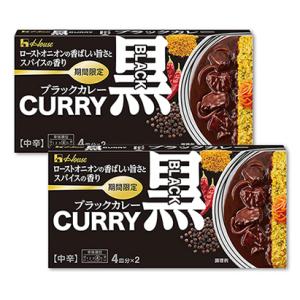 【2個セット】ハウス食品 ブラックカレー 中辛 174g　島根倉庫