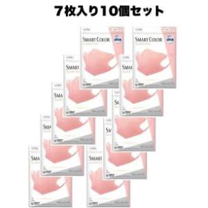 10個セット 超快適 SMART COLOR Souffle Pink ふつう 不織布マスク 7枚入...