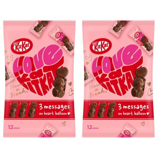 【まとめ買い2袋セット】ネスレ日本 キットカット ハートフルベアー シェアバッグ 12枚　青森倉庫