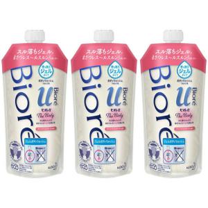 【3個セット】ビオレu ザ ボディ ジェルタイプ ブリリアントブーケの香り 詰替え用 340ml 広島倉庫｜tech-in