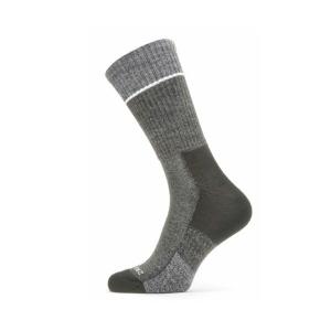 SEALSKINZ Solo QuickDry Mid Length Sock Black/Grey size-M 11100052010120 全国 │ シールスキンズ ソックス 靴下 Mサイズ