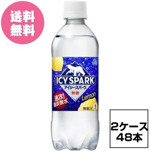 2ケース48本 アイシー・スパーク フロム カナダドライ レモン PET 490ml ICY SPARK CANADA DRY 全国送料無料