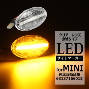MINI（ミニ） LED サイドマーカー R50 R52 R53 点滅タイプ スモーク