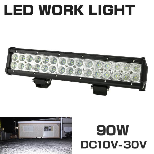 LEDライトバー ワークライト 作業灯 幅約36cm DC12V DC24V兼用 サーチライト 集魚...