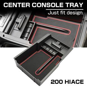 ハイエース 200系 センターコンソール ボックストレイ 標準/ワイド用 USB 急速充電ポート搭載 カスタム パーツ SZ877｜tech