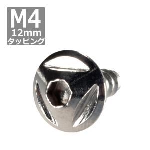 M4×12mm タッピングネジ タッピングビス タッピングボルト シルバー ステンレス 1本 TC0091｜tech