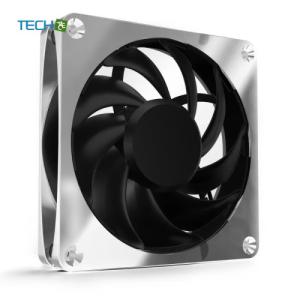 acool (Alphacool ドイツ) Apex Stealth Metal fan 2000rpm Chrome 120mm 25mm厚 ファン 冷却ファン ケースファン CPUクーラー 水冷 ラジエーター [13818]｜techace