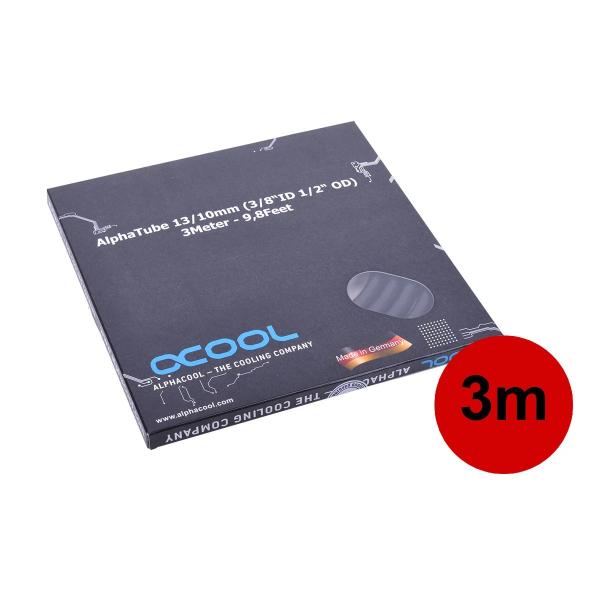 訳あり！Alphacool AlphaTube HF 13/10 UVブラック 3m 水冷チューブ ...