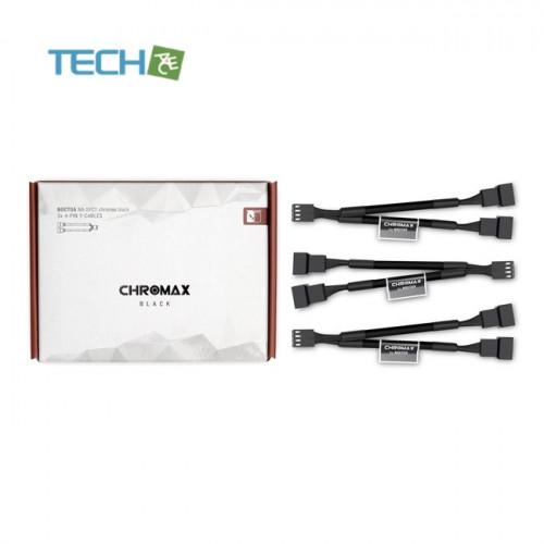 Noctua NA-SYC1 chromax.black 4-Pin Y-Cables ファンコネク...