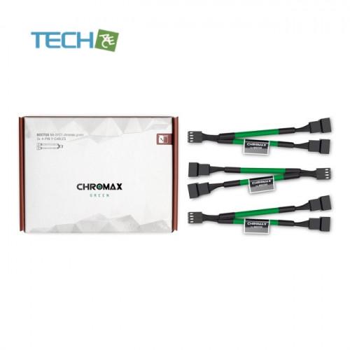 Noctua NA-SYC1 chromax.green 4-Pin Y-Cablesファンコネクタ...