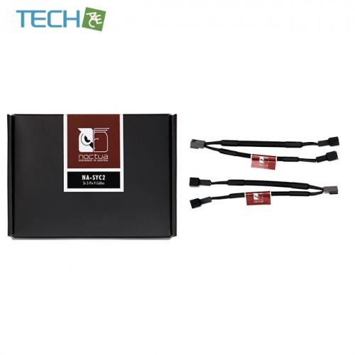 Noctua NA-SYC2 3-Pin Y-Cables ファンコネクター 延長ケーブル 長さ11...