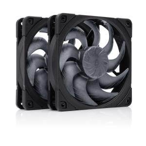 Noctua NF-A12x25 G2 PWM Sx2-PP chromax.black ブラック 2個 120mm 25mm厚 ファン 冷却ファン ケースファン CPUクーラー 水冷 ラジエーター【6年保証】
