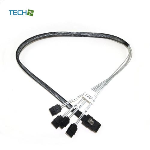 Mini SAS ケーブル 36ピン SFF-8087 to 4 SATA 7ピン ミニSAS SA...