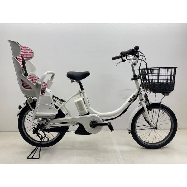 【電動アシスト自転車 中古】ブリヂストン ビッケ2 色：ホワイト 20インチ 12.8Ah バッテリ...