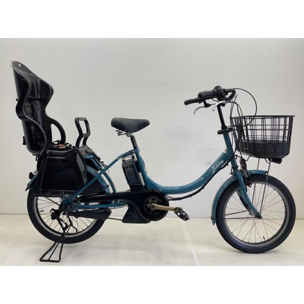 【電動アシスト自転車 中古】ヤマハ パスバビー 色：ブルー 20インチ 12.8Ah バッテリー 充...