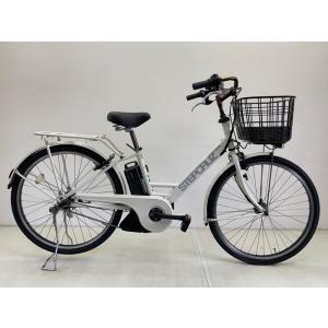 【電動アシスト自転車 中古】ブリヂストン ステップクルーズ 色：ホワイト 26インチ 12.3Ah バッテリー 充電器付※西濃運輸支店止め配送商品