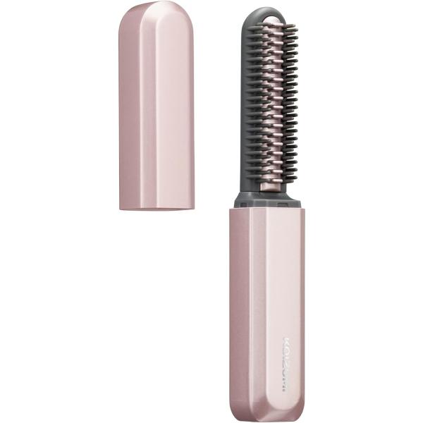 コイズミ ヘアアイロン コードレス 前髪アイロン USB充電式 持ち運び コンパクト キャップ付 ピ...