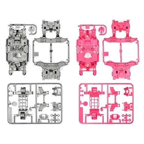 ミニ四駆特別企画  MSカラーシャーシセット(シルバー・ピンク) タミヤ 95235