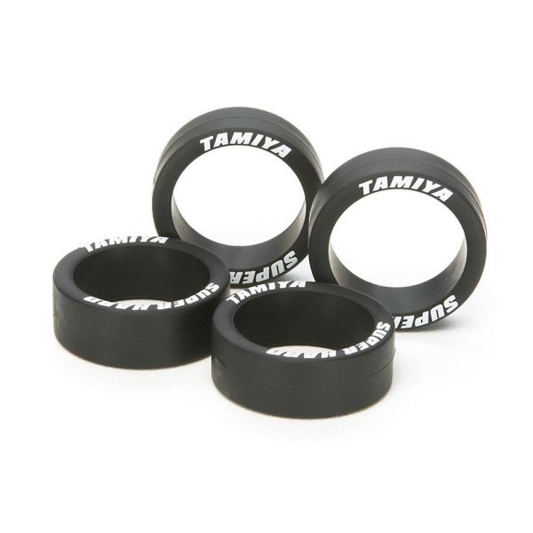 ミニ四駆特別企画 スーパーハード ローハイトタイヤ ブラック 95323