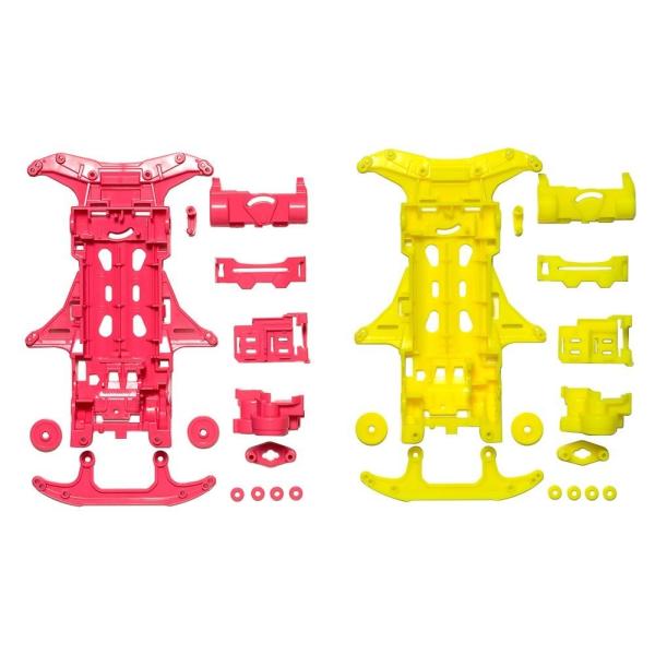 ミニ四駆特別企画商品 VS 蛍光カラーシャーシセット ピンク・イエロー 95356 タミヤ