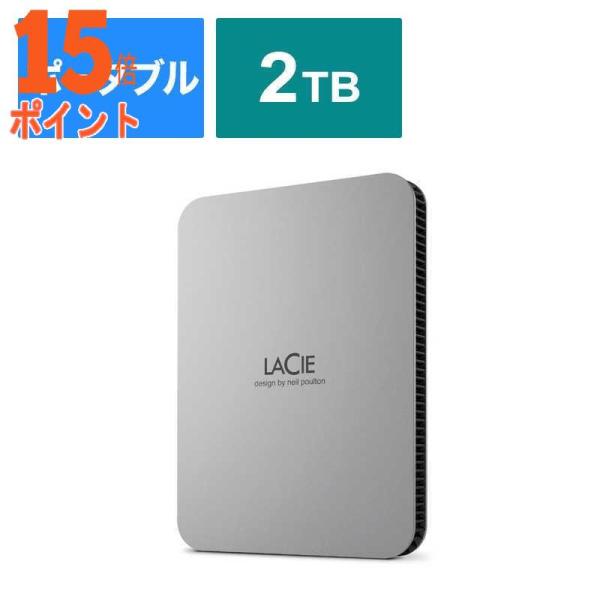 5個セット エレコム ELECOM LaCie 外付け HDD 2TB ポータブル Mobile D...