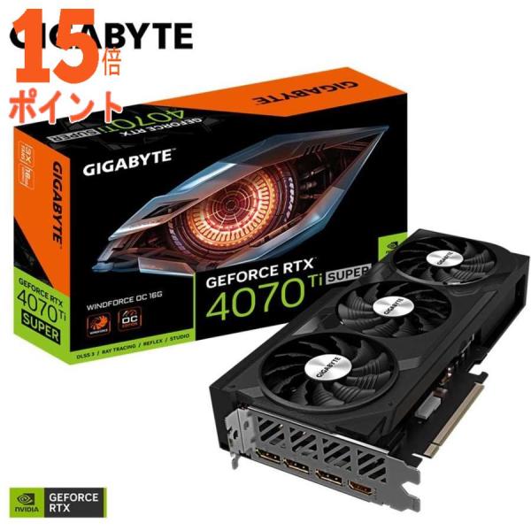 GIGABYTE GeForce RTX 4070 Ti SUPER WINDFORCE OC 16...
