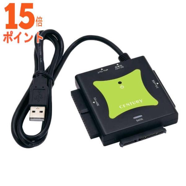 5個セット センチュリー IDE+SATA USB3.2 Gen1 変換アダプター 裸族の頭 [3....