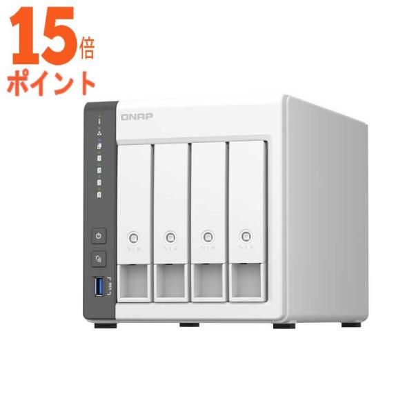 QNAP NAS -4G [タワー型 4ベイ] TS-433 15倍ポイント