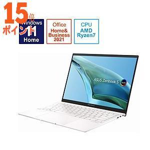 ノートパソコン Zenbook S 13 OLED リファインドホワイト UM5302TA-LX14...