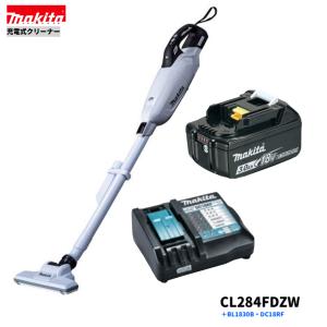 マキタ CL284FDZW + BL1830B + DC18RF 18V 充電式クリーナ 　本体+3.0Ahバッテリー1本+充電器　｜techno-k