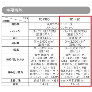 マキタ TD149DZ (青)+ 純正ケース ...の詳細画像1