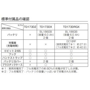 マキタ TD173DZB (黒)+ ケース 1...の詳細画像2